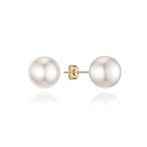 미니골드 14k [릴리안]베이직진주귀걸이10mm(스왈) EPNM4006