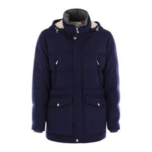 브루넬로 쿠치넬리 후드 티셔츠 MM4701823 COU71 BLUE