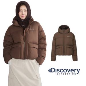 디스커버리 25F W 겨울 여성 DWDJ9P056BRD 아웃포켓 다운 크롭 숏패딩