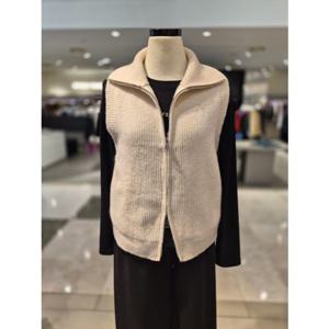 [비지트인뉴욕] 하이넥 집업 니트 베스트 (VBAVK61)