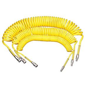 상아 우레탄 코일 에어 호스 12x8x5M 커플링