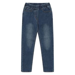 [에꼴리에]여아 기모 밴딩 데님 워싱 스트레이트 팬츠 21D0259_BL