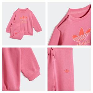 [아디다스키즈] JY0137 (085-100) 트레포일 크루 세트 맨투맨 조거 등원룩 HMDK