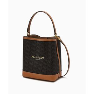 [질스튜어트핸드백] JABA5F355W2 [로젤라칠링] 브라운 로젤라 칠링 패턴 가죽 콤비 버킷백 M