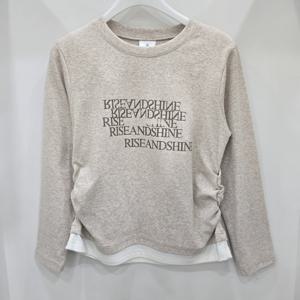 [에꼴리에]와끼 셔링 슬림 레이어드티(25RT455)_US