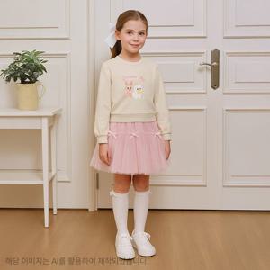 [로엠걸즈(아동)]스웨트셔츠 샤 원피스 RGOM258Y2
