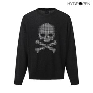 [하이드로겐] 남성 아카이브 스컬 니트 H11E4SW101