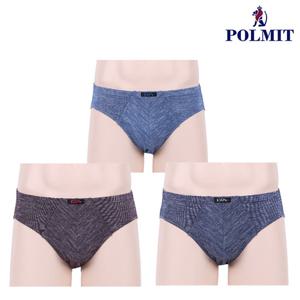 폴밋 국산 아쿠아 인견 남성 삼각 팬티 3장세트 PMP-153
