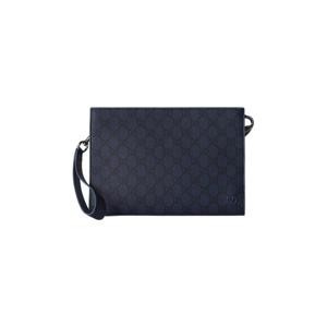 구찌 더스티 블루 트림 스몰 파우치 다크 블루 768255-FAFBE-8448