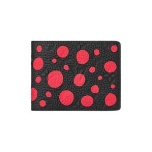 루이비통 x 야요이 쿠사마 슬렌더 지갑 블랙 레드 M81902