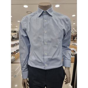 [트루젠]블루 미니멀체크 사방스판 톤업 셔츠(WDRD053)_DG