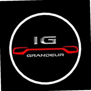 그랜져IG 로고 매립형 LED 도어 라이트 자동차 용품