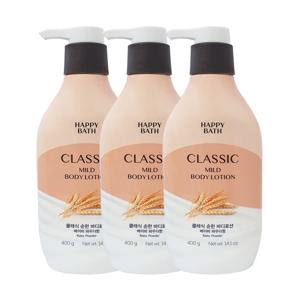 해피바스 정말 순한 바디로션 400g x3