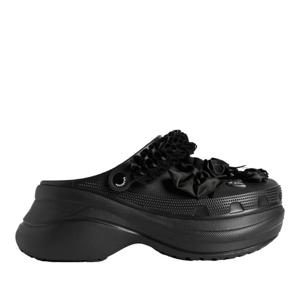 발렌시아가 블랙 지빗츠 플랫폼 라운드 토 뮬 720762W0FPA 1000