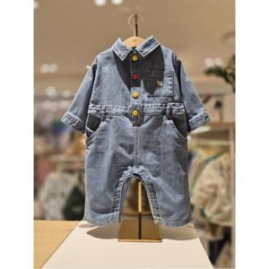 블루독베이비 10 26SS 신상(BL) 블루독 도기 데님 워크수트 (4611442001)