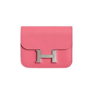 에르메스 콘스탄스 슬림 월렛 앱송   팔라듐 하드웨어 로즈 아잘레 H082060CK8W