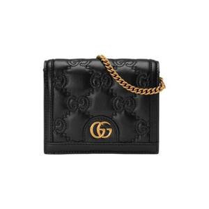 구찌 GG 마틀라세 미니 메신저 백 블랙 레더 723777-UM8IG-1000