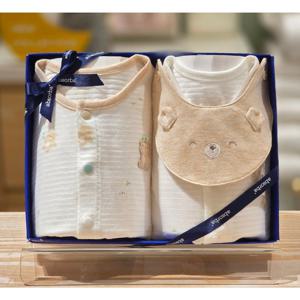 압소바 HK(아기선물)새싹곰 오가닉 우주복 내의세트(26년봄신상) (A1110614P)