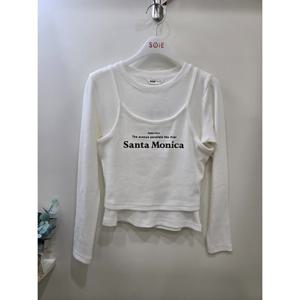 [소이]조끼 레이어드 골지 세트티 26S34610