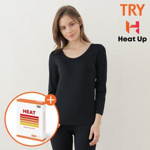 TRY 여성 프리미엄 히트업 발열 내복 세트