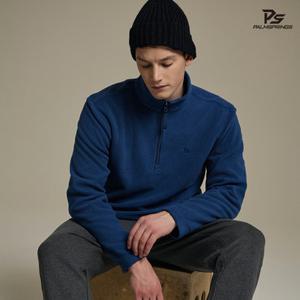 [팜스프링스] 남성 헤리티지 플리스 집업 블루