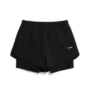 내셔널지오그래픽 키즈 K232GWL650 여아 레이어드 보드숏 BLACK