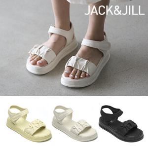 [잭앤질]잭앤질 유니크한 셔링 찍찍이샌들(JB3Z314)