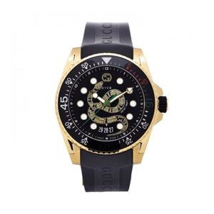 구찌 YA136219 G다이브 남성 러버 쿼츠 45mm