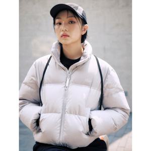 [폴햄]여성 무브 배색 크롭 다운(PHE4JP2760)