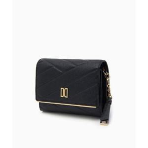 [닥스] 블랙 칼라일 패턴 골드 DD 3단 반지갑 DCWA5E414BK