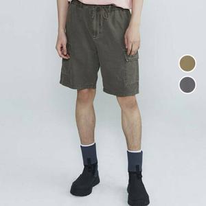 [버커루]남성 린넨 카고 5부 반바지 숏팬츠 B232PT495P