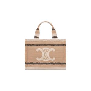 셀린느 스몰 카바스 타이스 스트라이프 텍스타일 트리옹프 베이지 블랙 199162FV2-02BL