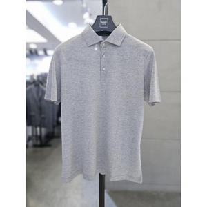 바쏘옴므 세이브존03 바쏘옴므 남성 여름 PK 카라 반팔 티셔츠 그레이 WSAGZ2KT31A