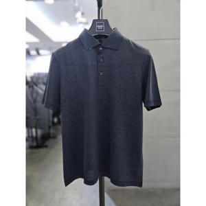 바쏘옴므 세이브존03 바쏘옴므 남성 여름 PK 카라 반팔 티셔츠 네이비 WSAGZ2KT32A