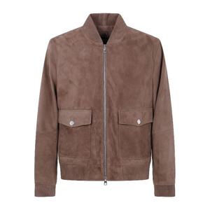 마이클코어스 브라운 스웨이드 봄버 재킷 CT5801E4R4 204