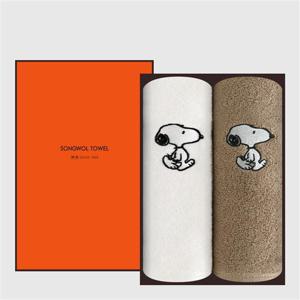 송월타올 스누피 리버 수건 2매 선물세트 답례품