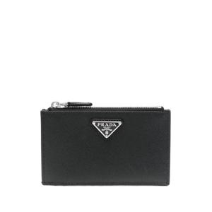 프라다 에나멜 트라이앵글 로고 가죽 지갑 2MC086QHH01