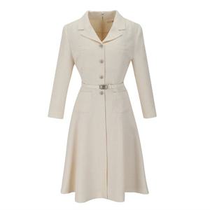 숲  (SB3OPM6) 플레어 벨티드 원피스