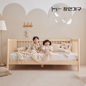 장인가구 뉴피터 SE0 어린이 원목 저상형 데이베드 오픈형 침대 프레임 SS