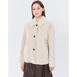 질스튜어트 뉴욕 여성 24FW 스테디셀러 아이보리 포켓 양모피 점퍼 WJJU4D016IV