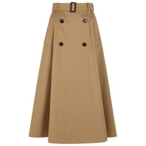 버버리 개버딘 트렌치 미디 스커트 개버딘 트렌치 미디 8113541A