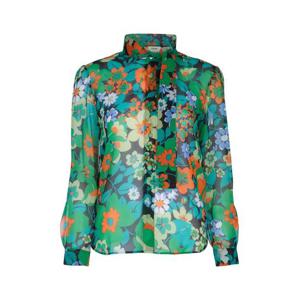 셀린느 블라우스 RC03A0H12 FYN9 BLACKGREENORANGE