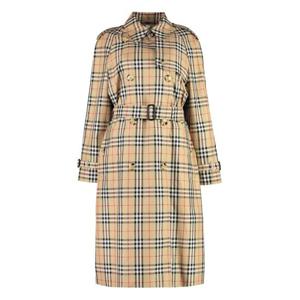 버버리 롱 체크 개버딘 트렌치 코트 8072716145553 A7028 Beige