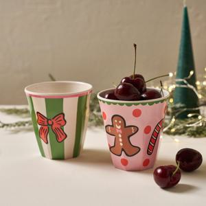 [모던하우스] 메리브라이트 크리스마스 멜라민 컵 2P세트