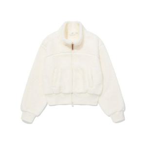 커버낫자켓 JQS CO2404JK74-IV 우먼 쉐르파 집업 자켓 Ivory