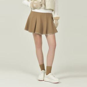 헤지스골프  카멜 여성 울라이크 윈터 플레어 스커트(HWSK5D713CM)