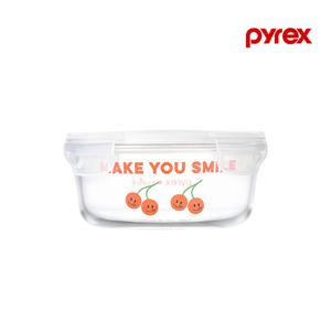 파이렉스 노티드2 4면 밀폐용기 원형 620ml