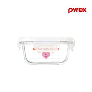 파이렉스 노티드2 4면 밀폐용기 정사각 310ml