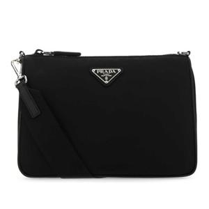 프라다 블랙 나일론 크로스바디 백 2VH113VXOP2DMH F0002 CC056