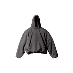 Yeezy이지 갭 엔지니어드 바이 발렌시아가 로고 후드 다크 그레이 471313-01